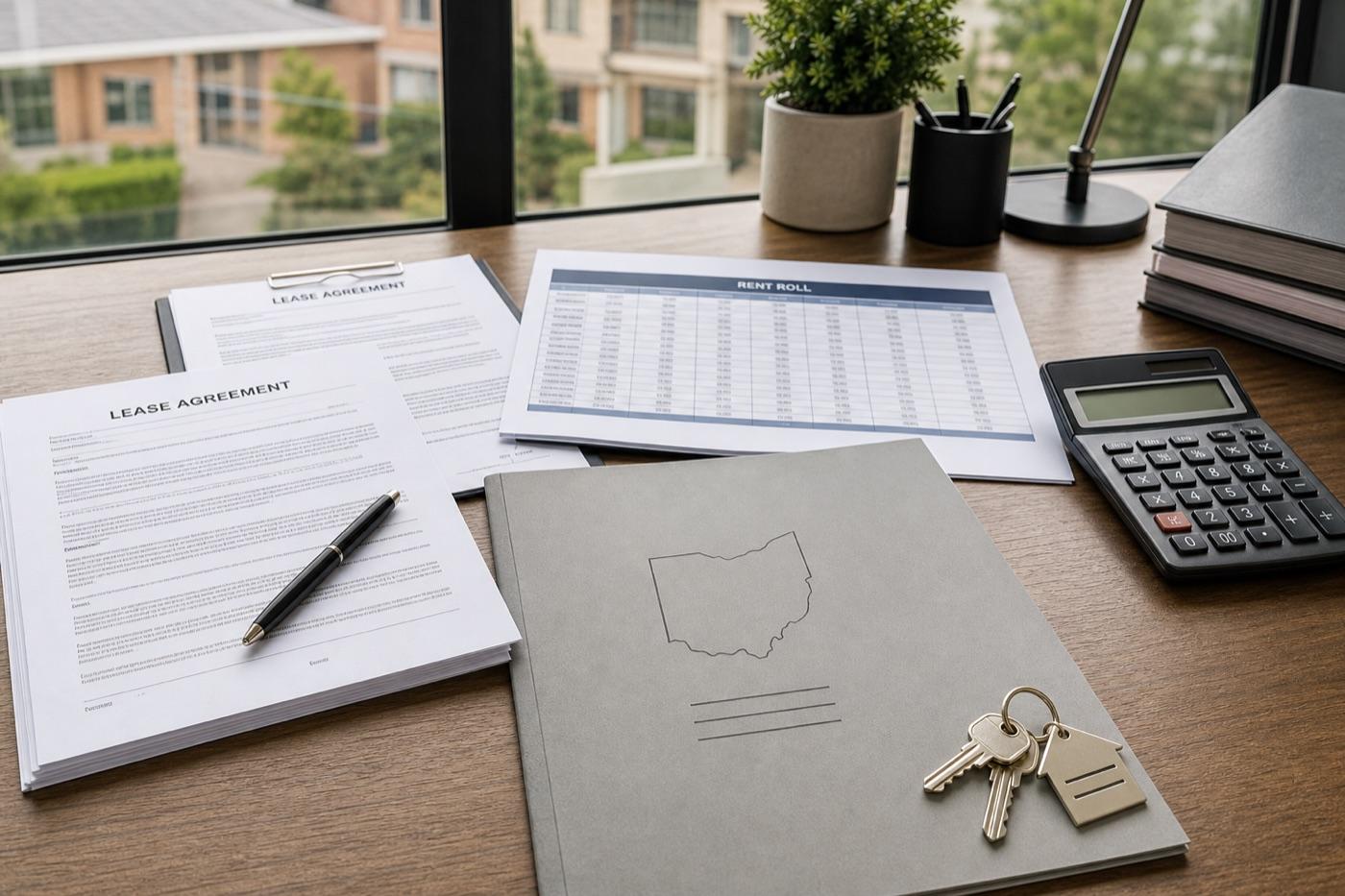 Rent roll, lease agreements, calculator, and keys for DSCR loan underwriting