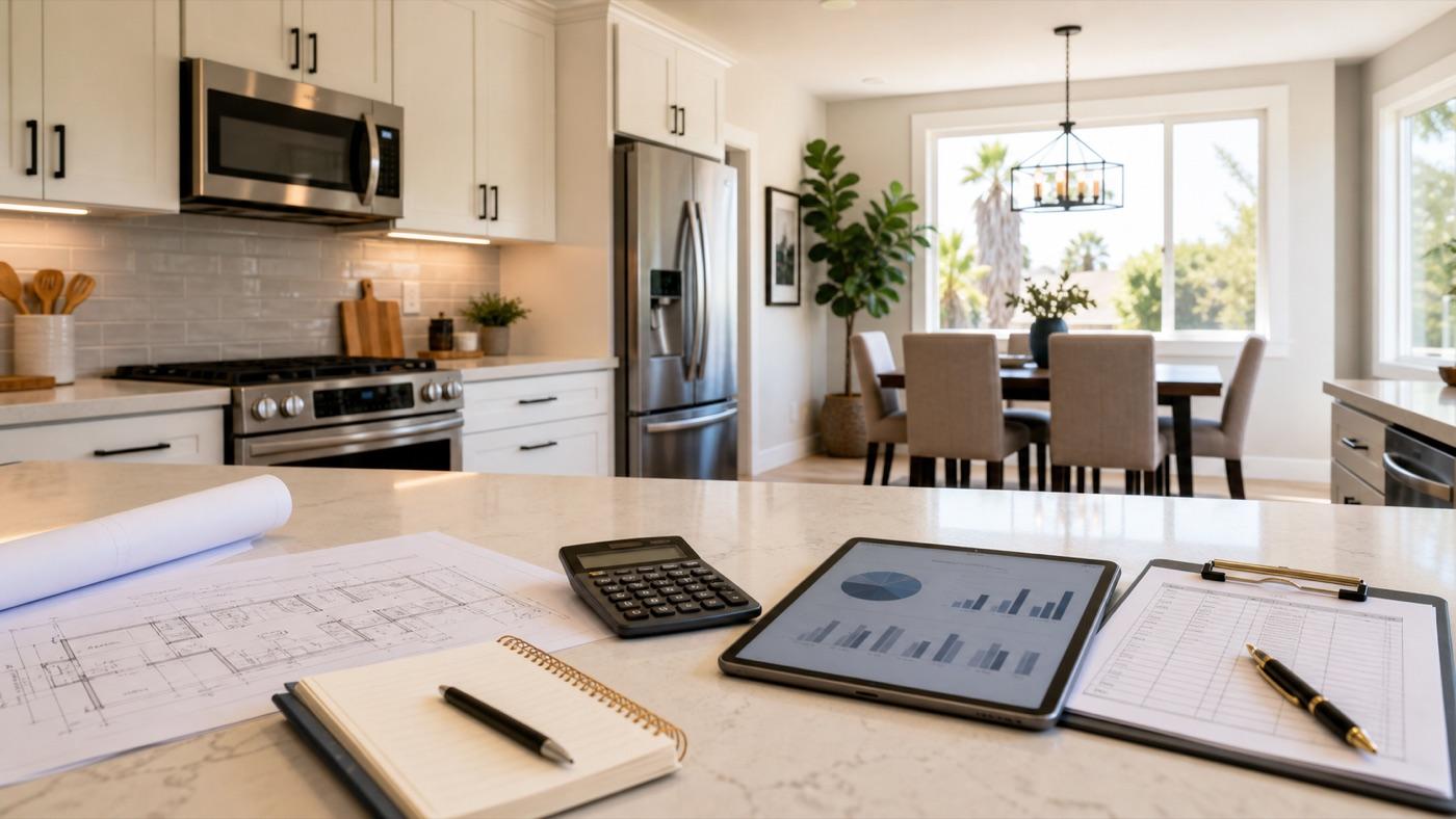 Renovated rental property interior used in dscr loan california planning