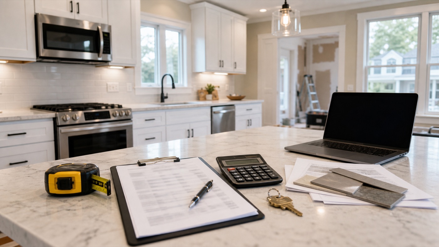 Renovated rental property interior used in fix and flip funding New Jersey planning