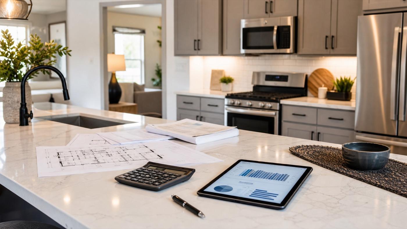 Renovated rental property interior used in debt service coverage ratio loan planning