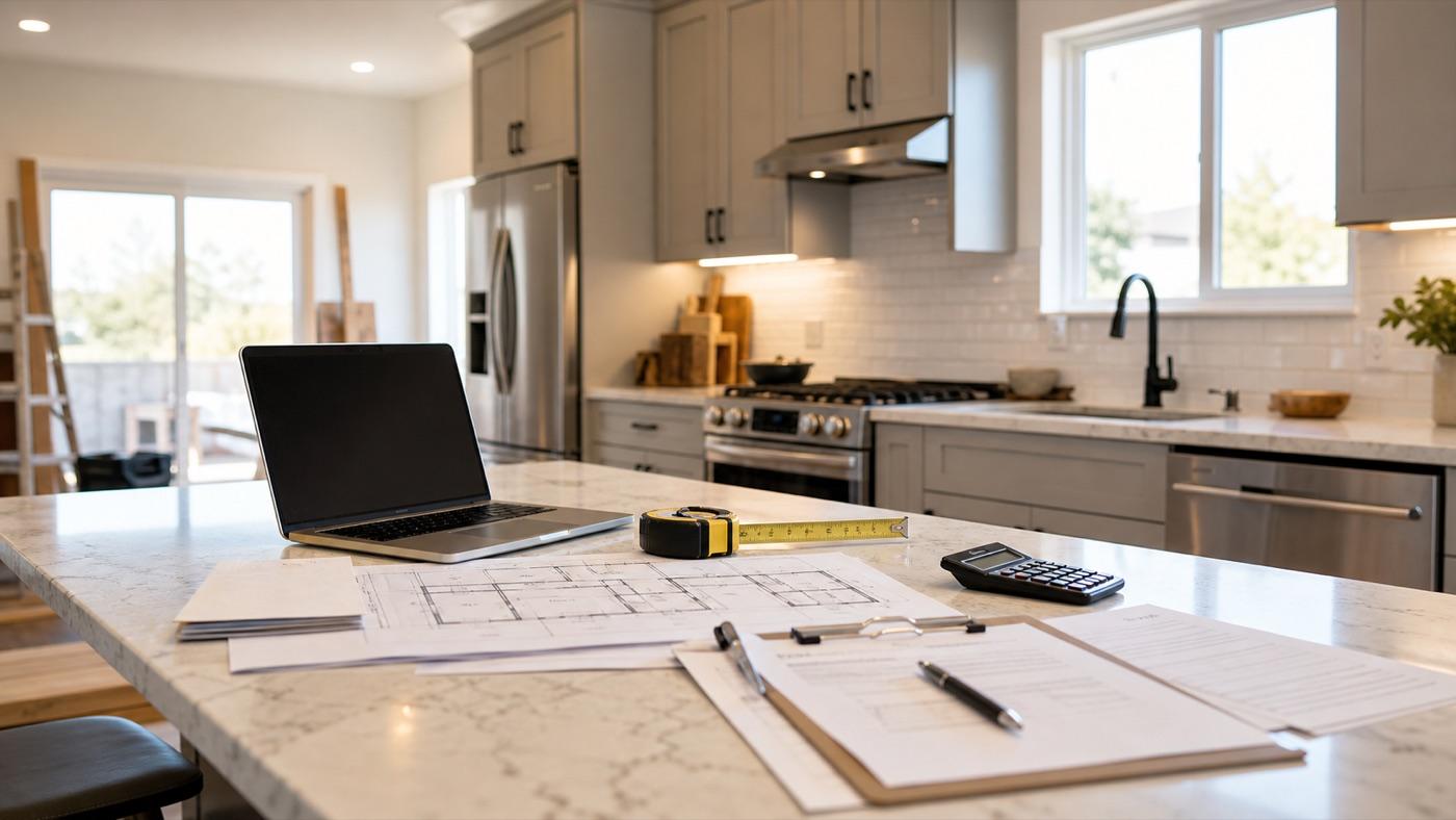 Renovated rental property interior used in bridge loan california planning