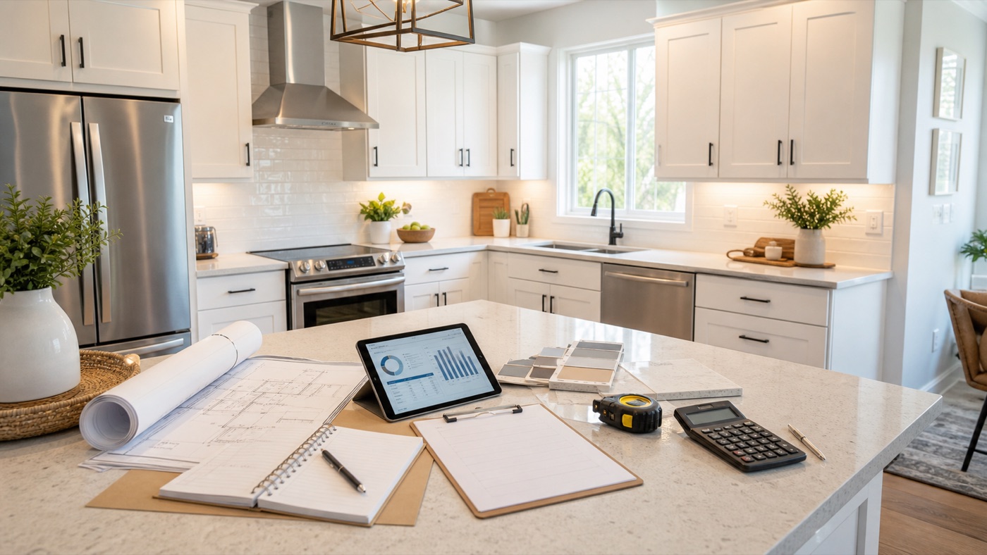 Renovated rental property interior used in bridge loan rates planning