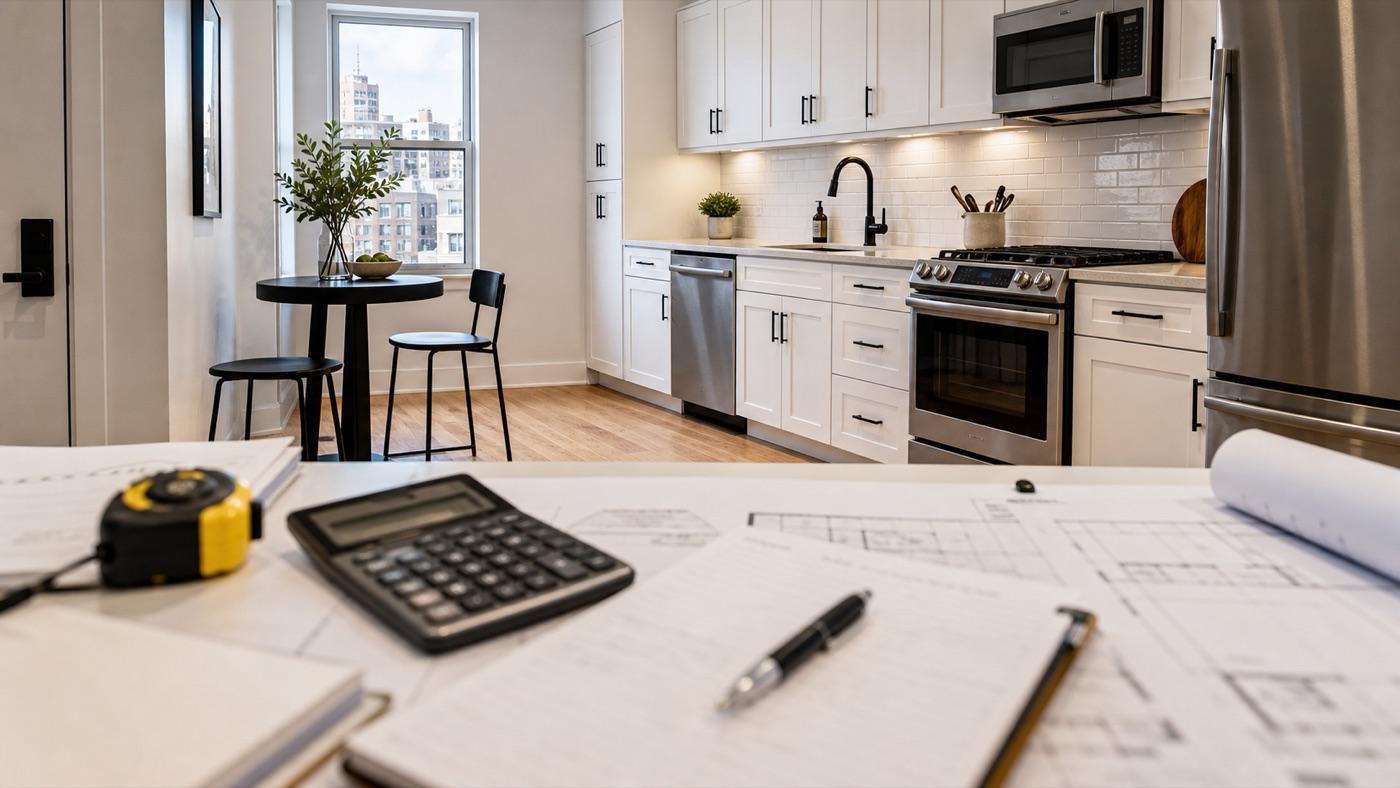 Renovated rental property interior used in dscr loan new york planning