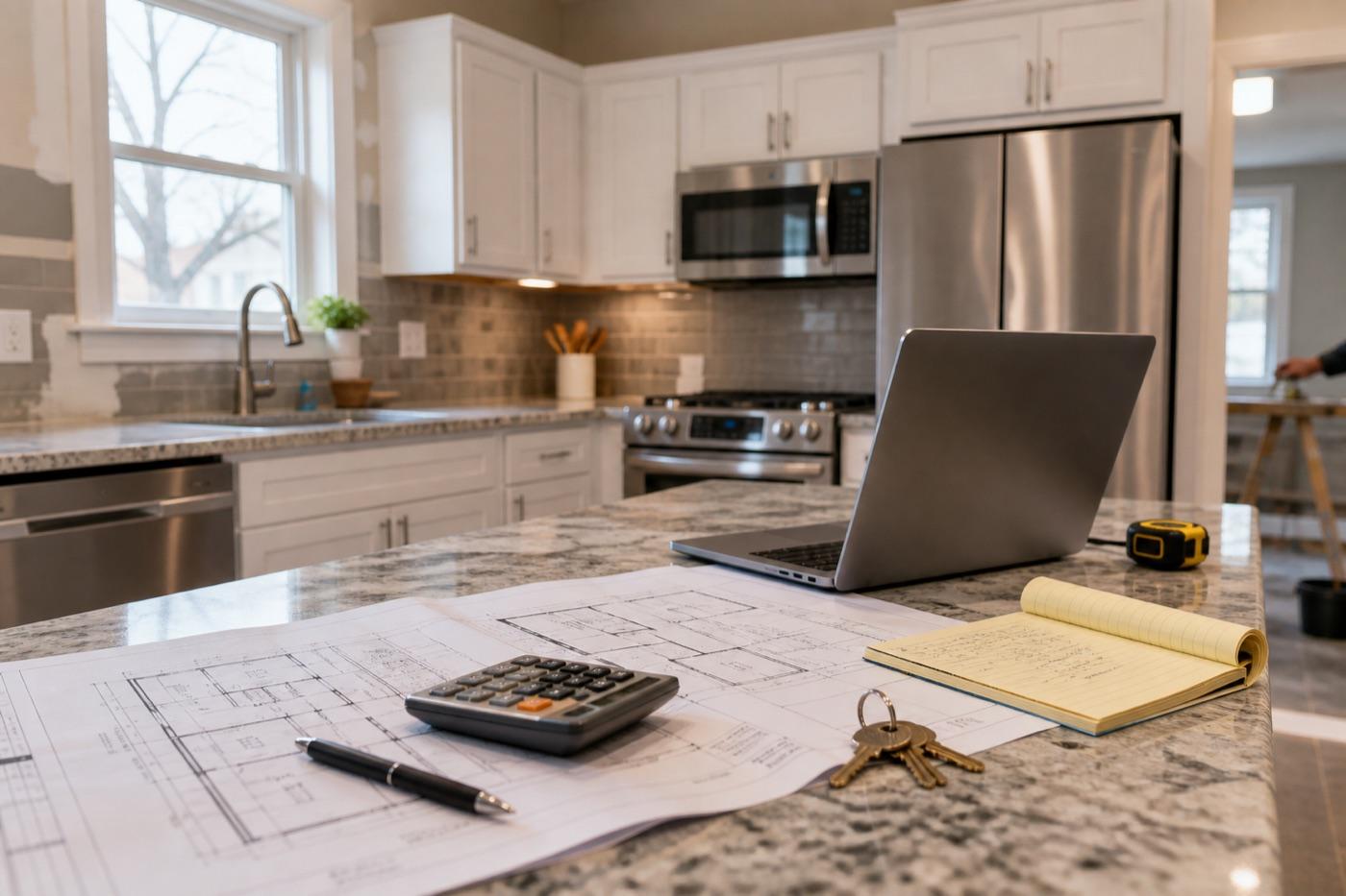 Renovated rental property interior used in bridge loan michigan planning