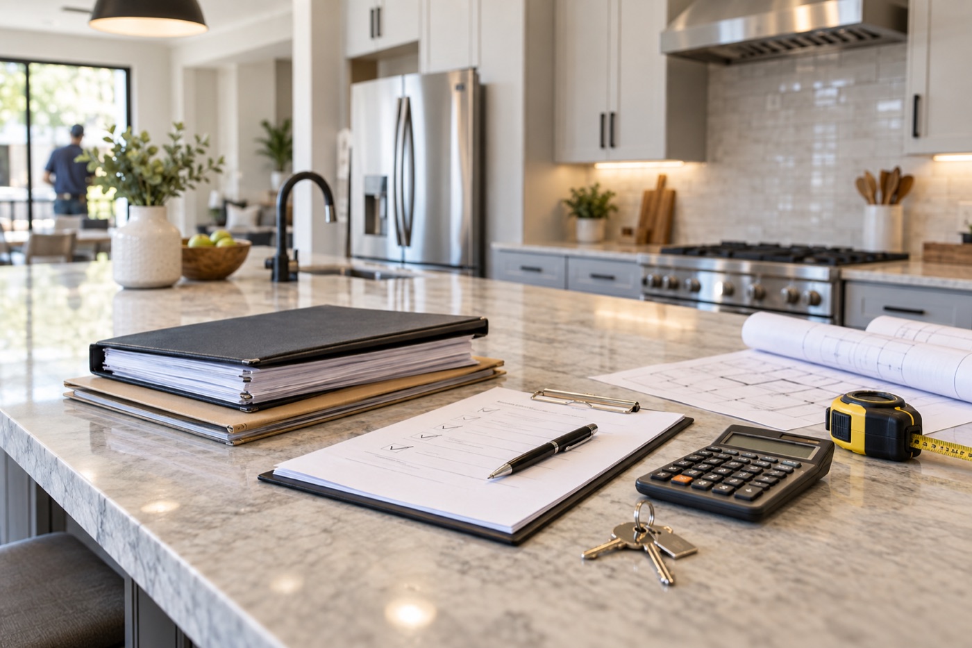 Renovated rental property interior used in hard money loan documents planning