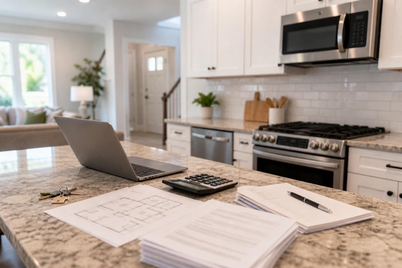 Renovated rental property interior used in bridge loan georgia planning