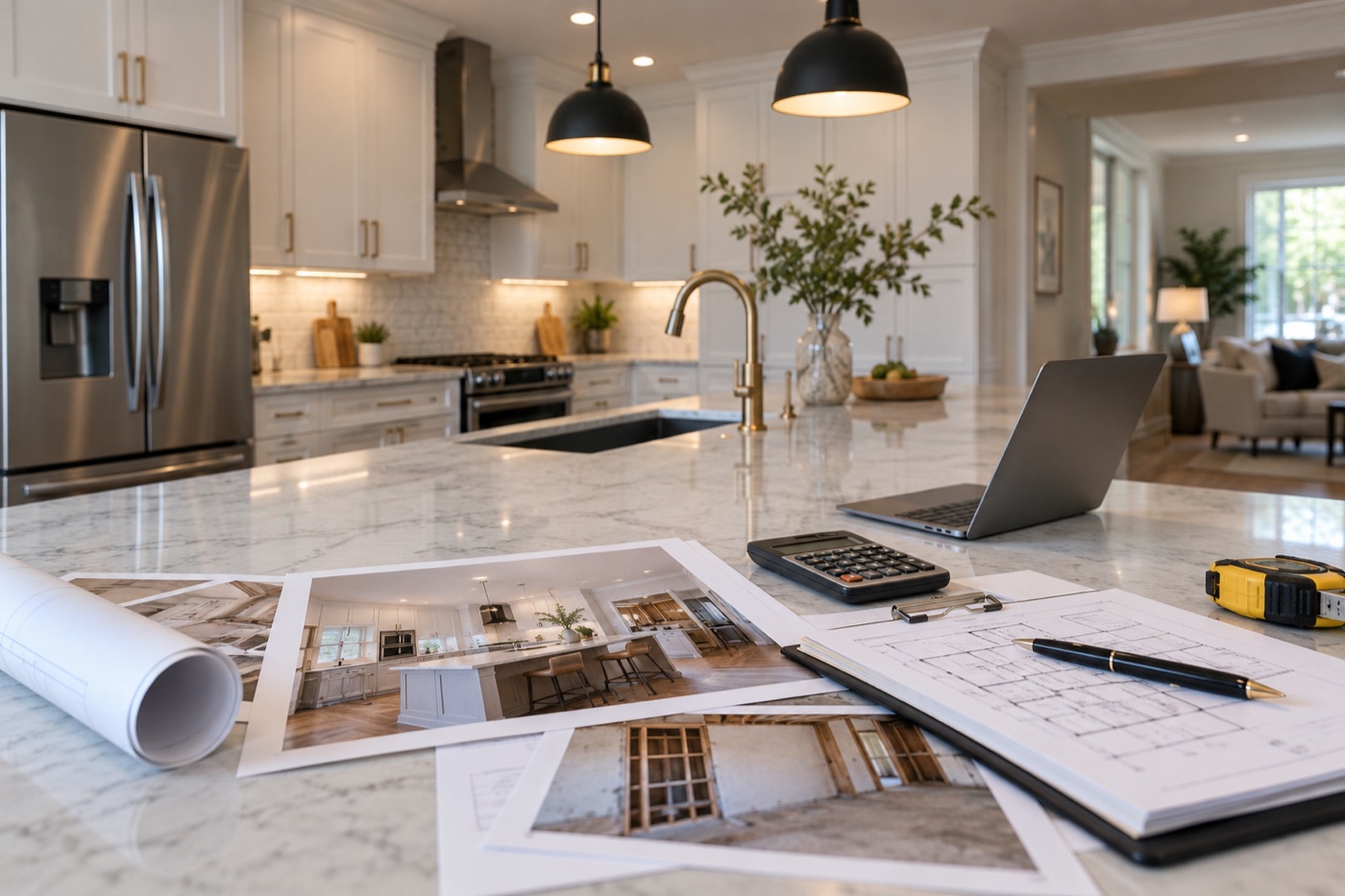 Renovated rental property interior used in hard money loan closing costs planning